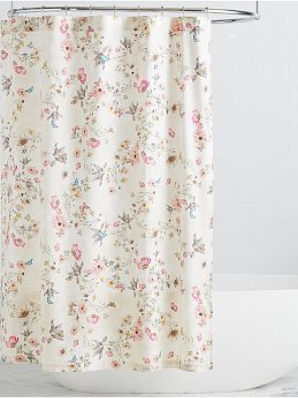 Pottery Barn Monique Lhuillier Tuileries Shower Curtain Butterfly French
